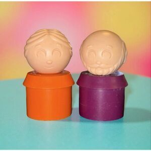 Vintage Tupperware Little Tuppers Man & Woman Figures A30